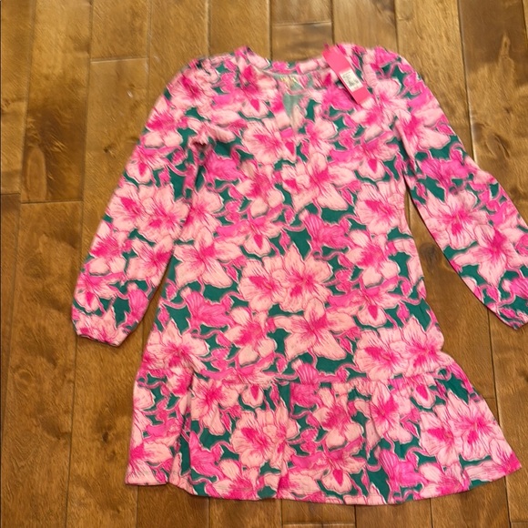 Lilly Pulitzer Vibrant Pink Floral Dress XS NWT - Picture 2 of 5